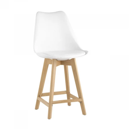 Полубарный стул Stool Group Frankfurt белый Y815A-65CM white