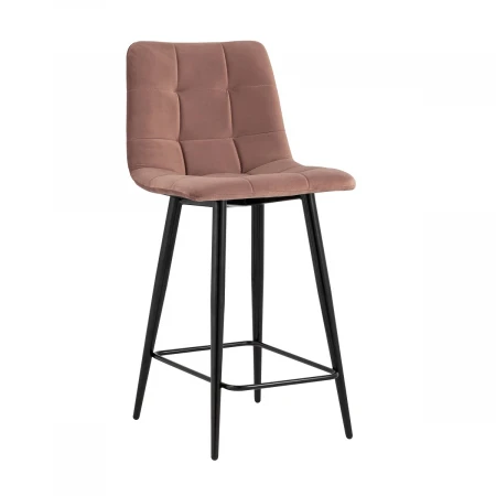 Полубарный стул Stool Group Джанго велюр пыльно-розовый vd-django-b15