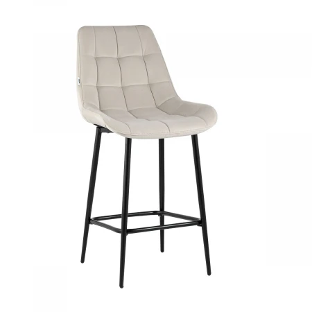 Полубарный стул Stool Group Флекс велюр бежевый AV 405-N02-08(PP)