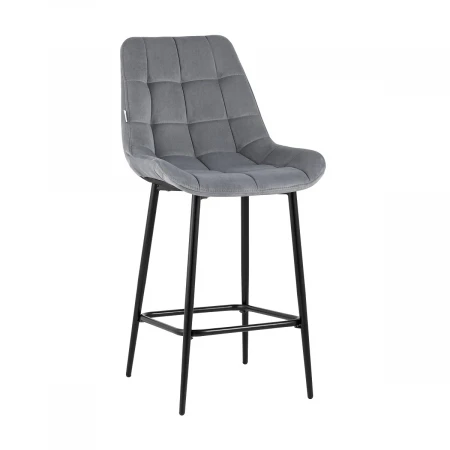 Полубарный стул Stool Group Флекс велюр велютто серый AV 405-V12-08 (PP)
