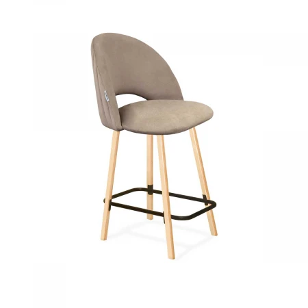 Полубарный стул Sheffilton SHT-ST34-1/S94-1 латте/прозр. лак/черный муар 6457898701