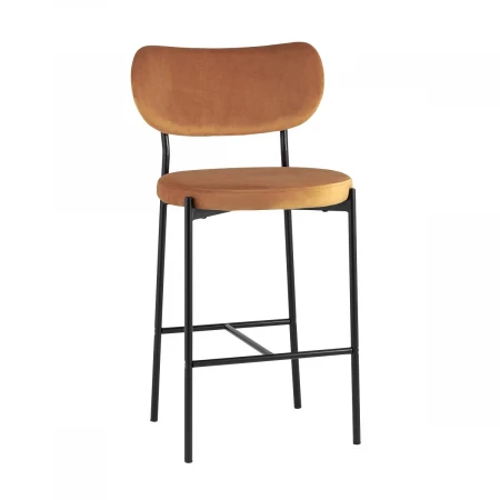 Полубарный стул Stool Group Барбара велюр терракотовый CC-09006 HLR-43