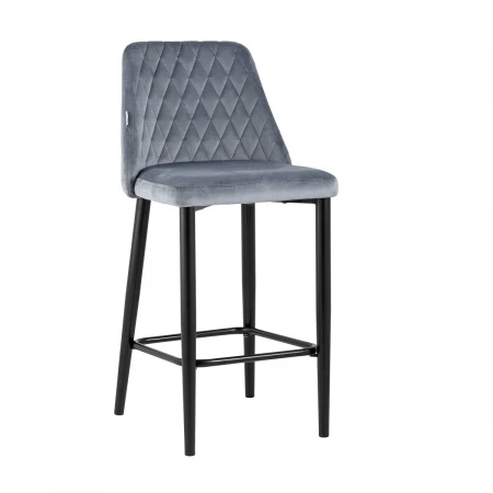 Полубарный стул Stool Group Диего велюр серый AV 427-H14-08(PP)
