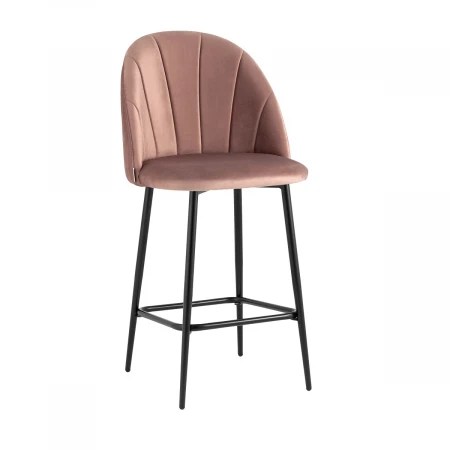 Полубарный стул Stool Group Логан велюр пыльно-розовый AV 413-B15-08(PP)