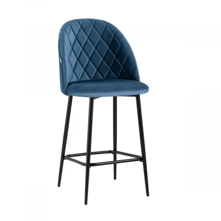 Полубарный стул Stool Group Марсель велюр пыльно-синий AV 408-H58-08(PP)