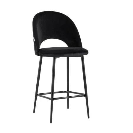 Полубарный стул Stool Group Меган велюр черный AV 415-H75-08(PP)