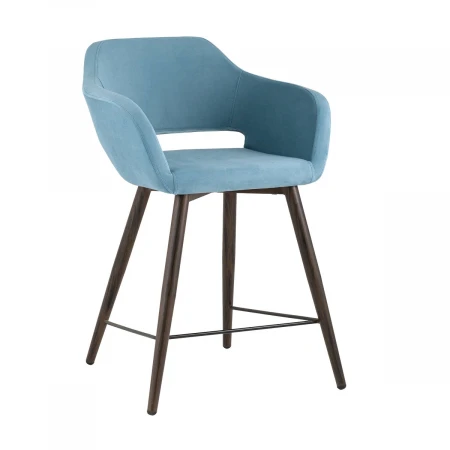 Полубарный стул Stool Group Саймон велюр пыльно-голубой fb-saimon-plb-awd-vl-47