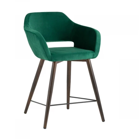 Полубарный стул Stool Group Саймон велюр тёмно-зелёный fb-saimon-plb-awd-vl-33