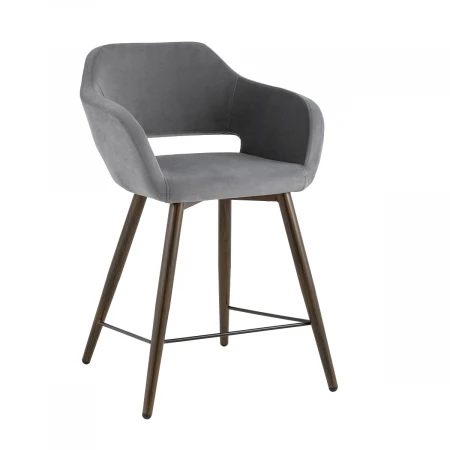 Полубарный стул Stool Group Саймон велюр тёмно-серый fb-saimon-plb-awd-vl-32