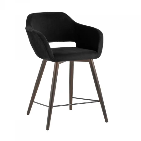 Полубарный стул Stool Group Саймон велюр черный fb-saimon-plb-awd-vl-34
