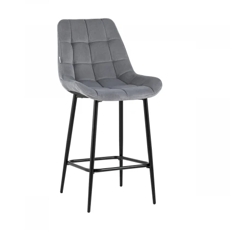 Полубарный стул Stool Group Флекс велюр серый AV 405-N25-08(PP)