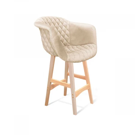 Полубарный стул Sheffilton SHT-ST31-C4/S65-1 Кремовый/прозрачный лак 3652852502