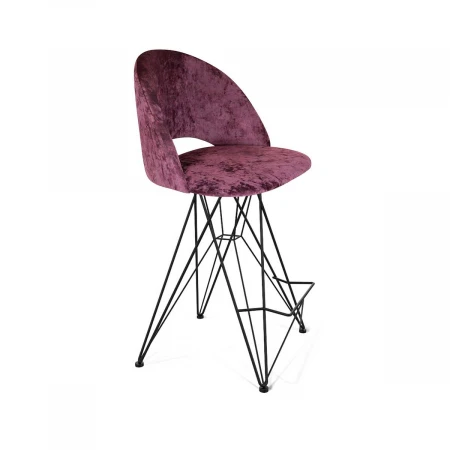 Полубарный стул Sheffilton SHT-ST34/S66-1 вишневый джем/черный муар 4367445503