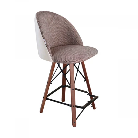 Полубарный стул Sheffilton SHT-ST35-3/S80-1 тростниковый сахар/зефирный/темный орех/черный 9638279101