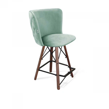 Полубарный стул Sheffilton SHT-ST36-3/S80-1 нежная мята/темный орех/черный 5468978402