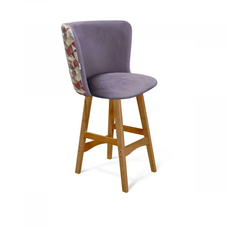 Полубарный стул Sheffilton SHT-ST36-4/S65-1 сумеречная орхидея/светлый орех 2244046201