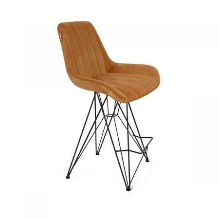 Полубарный стул Sheffilton SHT-ST37/S66-1 горчичный/черный муар 8798234202