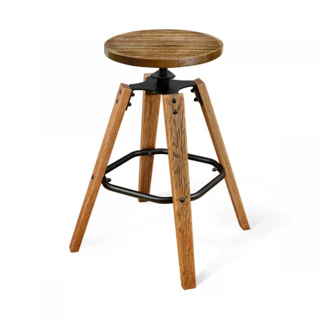 Полубарный стул Sheffilton SHT-ST16/S93 деревянный браш.коричневый/черный муар 3153162101