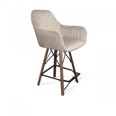 Полубарный стул Sheffilton SHT-ST38-1/S80-1 лунный мрамор/темный орех/черный 6999874301