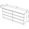 Комод Шведский Стандарт VÄRMA 6D S00319 Комод Шведский Стандарт VÄRMA 6D S00319