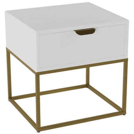 Прикроватная тумба Калифорния Дрим ТП01 Ясень браш белый/Золото 7097283101
