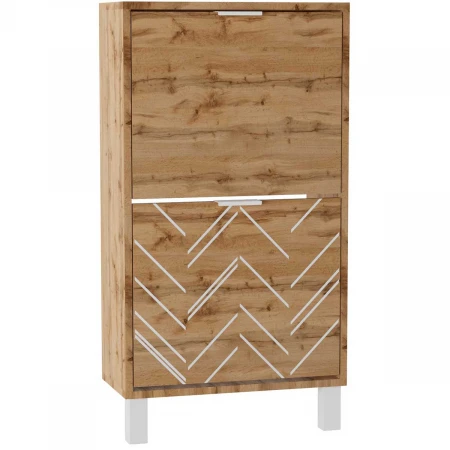 Тумба для обуви Калифорния Хигс ТО01 Дуб вотан/Белый 6008329901