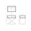 Прикроватная тумба Garda Decor KFG090 Прикроватная тумба Garda Decor KFG090