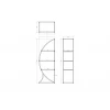 Стеллаж Garda Decor Полусфера KFG087 Стеллаж Garda Decor Полусфера KFG087