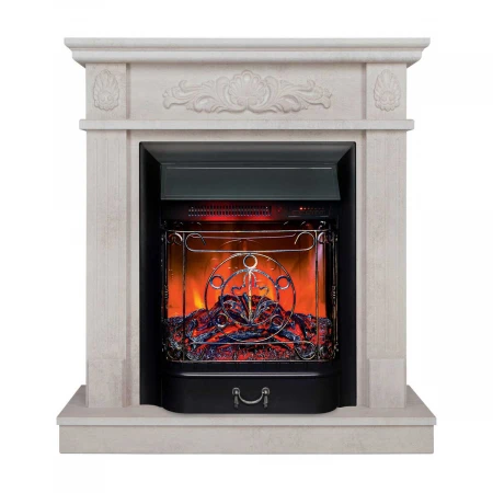 Электрокамин Realflame Adelaida WT с очагом Majestic Lux Black RC 305001