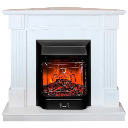 Электрокамин Realflame Andrea Corner WT с очагом Majestic Lux Black 304006
