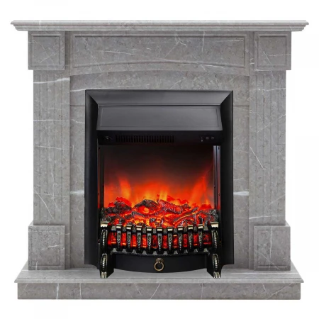 Электрокамин Realflame ANDREA STD GR с очагом Fobos Lux Black 301354