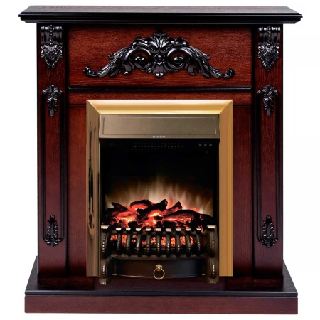 Электрокамин Realflame Anita AO с очагом Fobos Lux Brass 303016