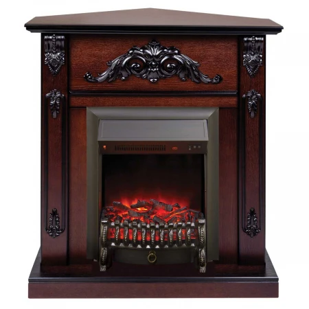 Электрокамин Realflame Anita Corner AO с очагом Fobos Lux Black 301021
