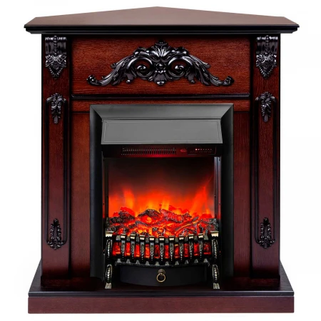 Электрокамин Realflame Anita Corner AO с очагом Fobos Lux Black RC 302021
