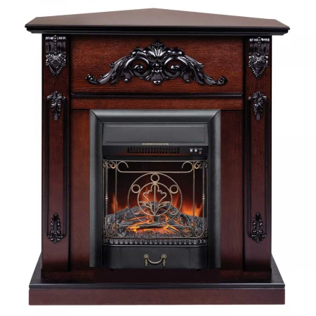 Электрокамин Realflame Anita Corner AO с очагом Majestic Lux Black 304021