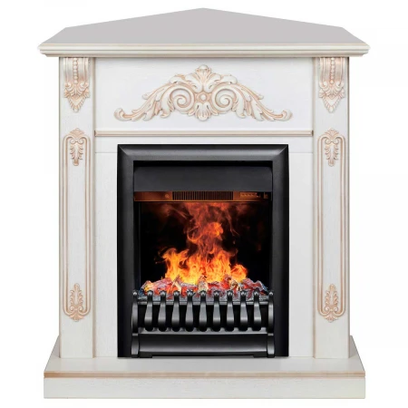 Электрокамин Realflame Anita Corner WT с очагом 3D Oregan 343022