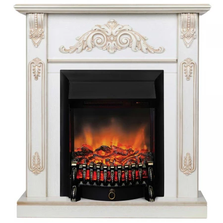 Электрокамин Realflame Anita WT с очагом Fobos Lux Black RC 302020