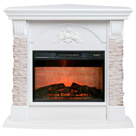 Электрокамин Realflame Athena Corner GR с очагом Irvine 24 309135
