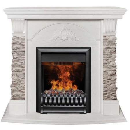 Электрокамин Realflame Athena GR WT с очагом 3D Oregan 343132