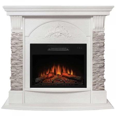 Электрокамин Realflame Athena GR WT с очагом Kendal 24 310132
