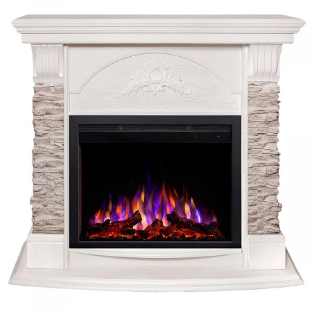 Электрокамин Realflame Athena GR WT с очагом Saphir 25,5 373132