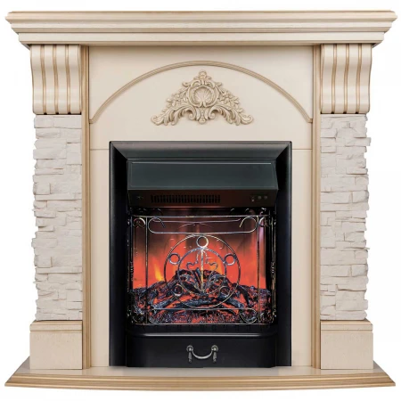 Электрокамин Realflame Athena WT с очагом Majestic Lux Black 304128