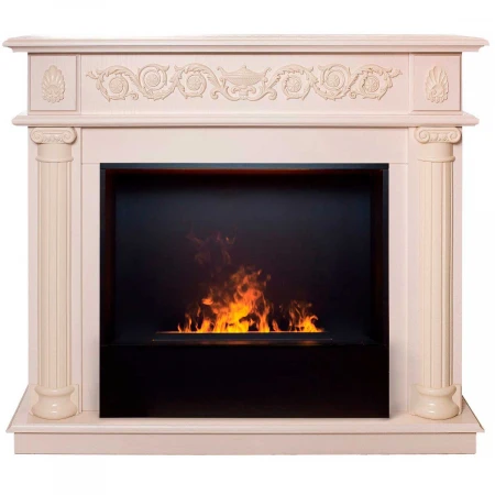 Электрокамин Realflame Attica WT с очагом 3D Cassette 630 Black Panel 360047