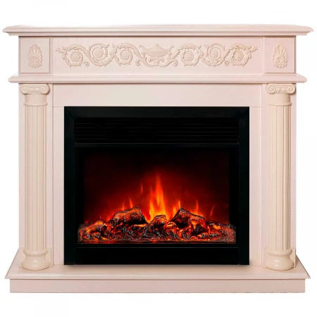 Электрокамин Realflame Attica WT с очагом Moonblaze Deluxe Black 317047