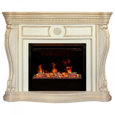 Электрокамин Realflame Barcelona 33 WT с очагом 3D Helios 26 SBG 347120