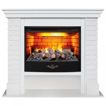 Электрокамин Realflame Brixton 25,5 WT с очагом 3D Firestar 25,5 344295