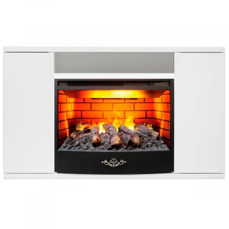Электрокамин Realflame Brooklyn 25,5 WT с очагом 3D Firestar 25,5 344264