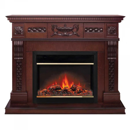 Электрокамин Realflame Corsica Lux 25,5/26 AO с очагом Moonblaze Deluxe Brass 318055