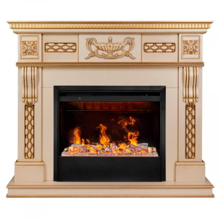 Электрокамин Realflame Corsica Lux 25,5/26 WT с очагом 3D Helios 26 SBG 347057