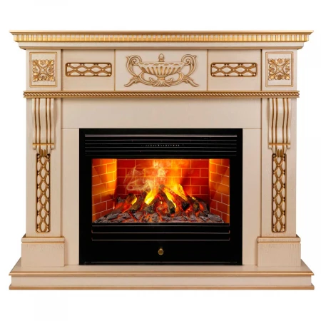 Электрокамин Realflame Corsica Lux 25,5/26 WT с очагом 3D Novara 348057